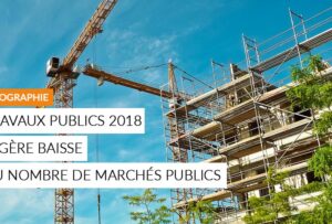 article : Travaux publics 2018, légère baisse du nombre de marchés