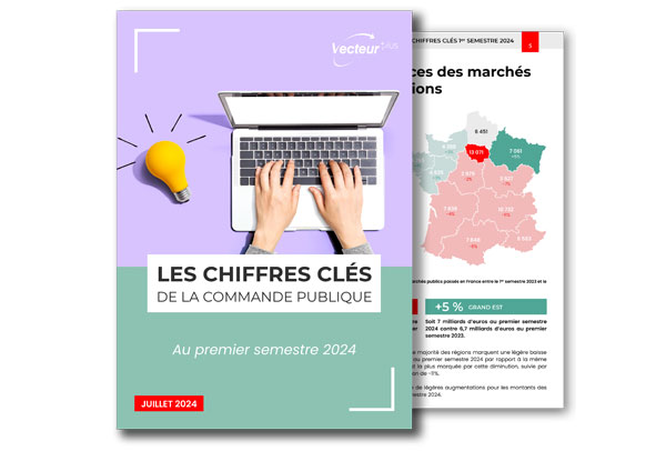 Image d'illustration de l'infographie sur les chiffres de la commande publique au 1er semestre 2024