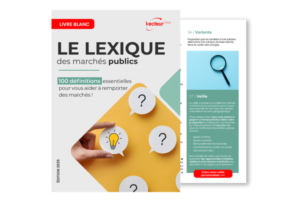 couverture du libre blanc "lexique des marchés publics"